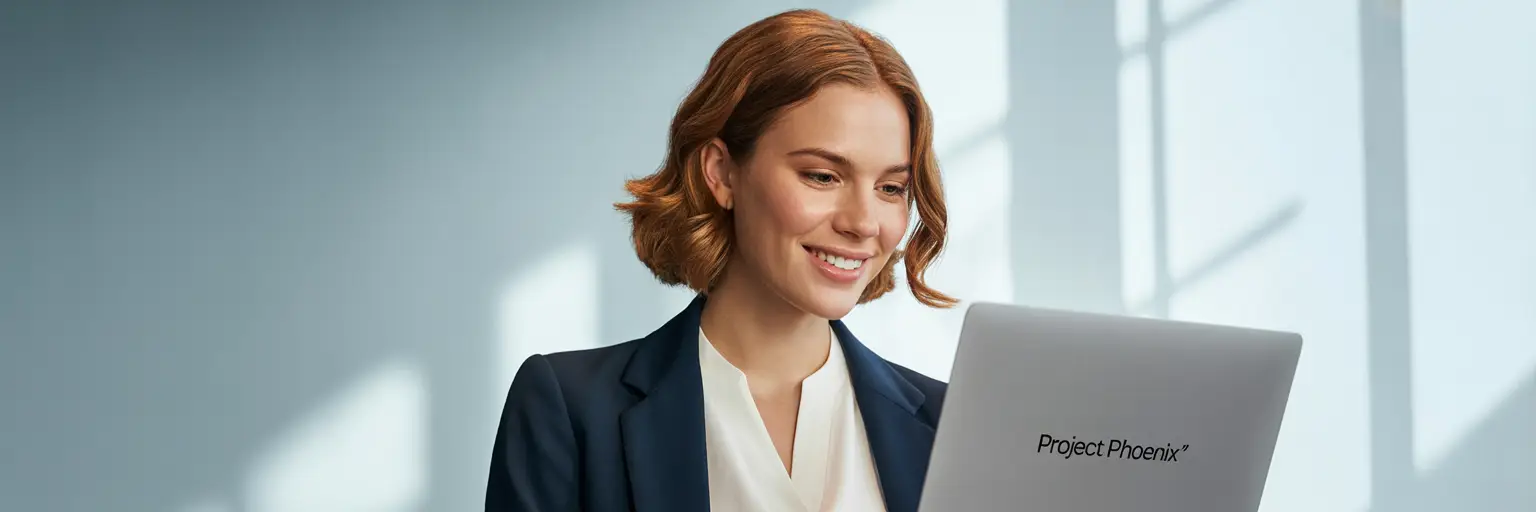 Lady starting her email newsletter in 2025