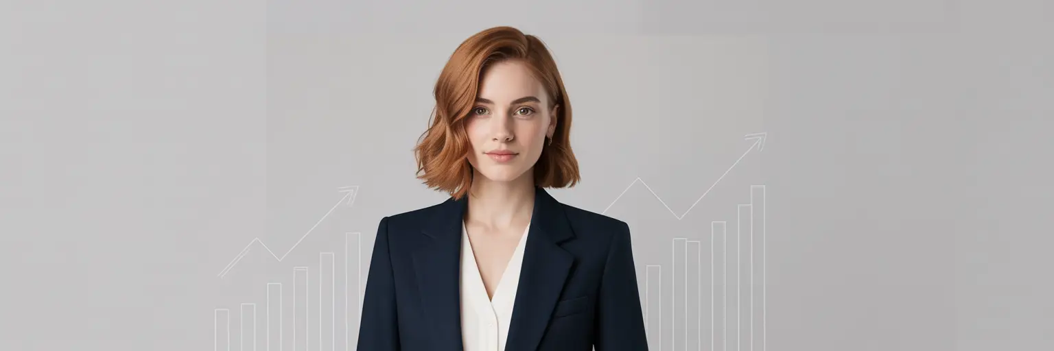 Lady taking a professional headshot for her personal social media brand